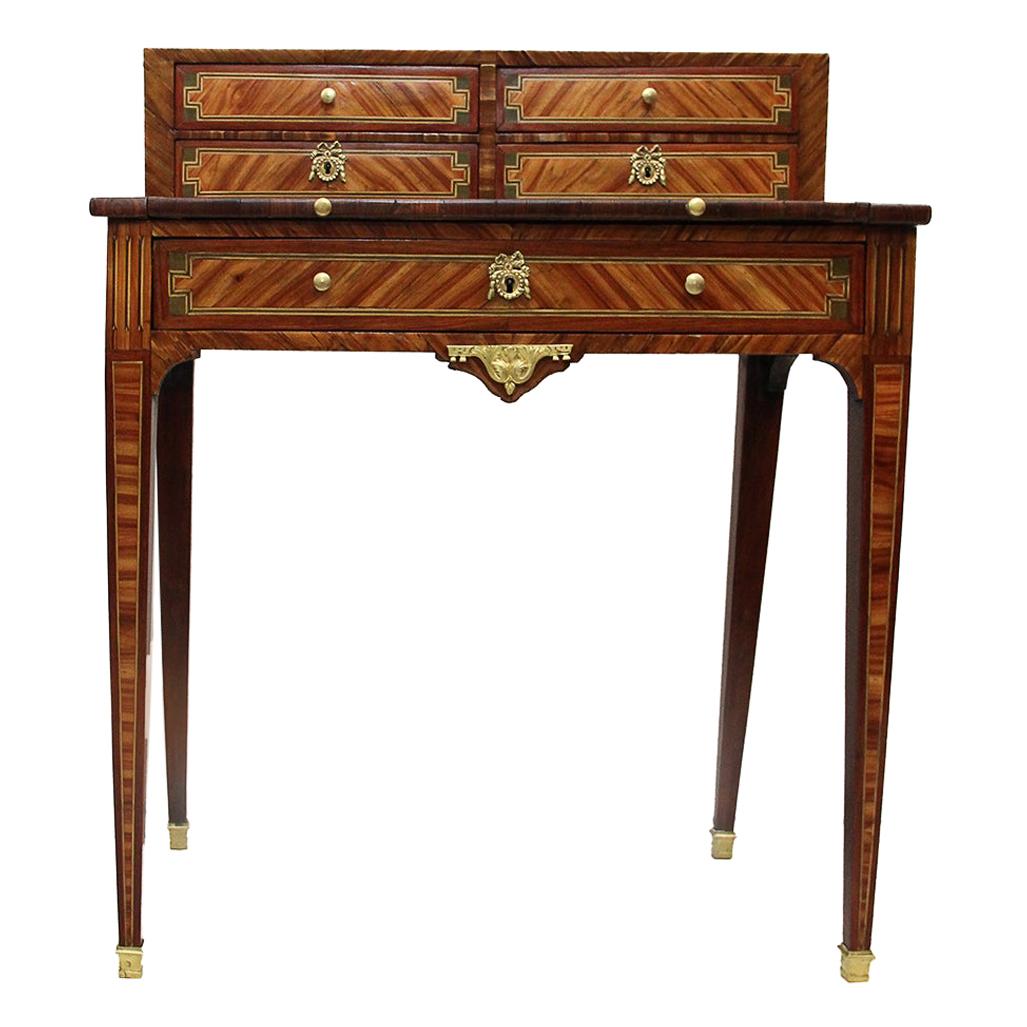 18th Century French Secretaire/ Desk Called "Bonheur Du Jour", Louis XVI Period For Sale