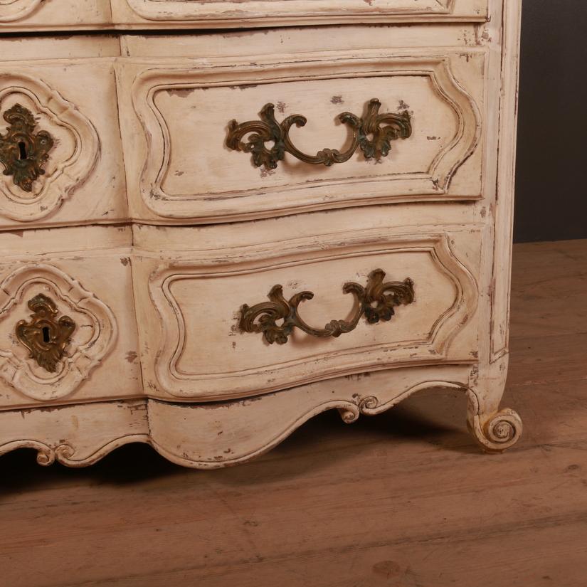 18th Century and Earlier 18th Century French Serpentine Commode/ Chest of Drawers
