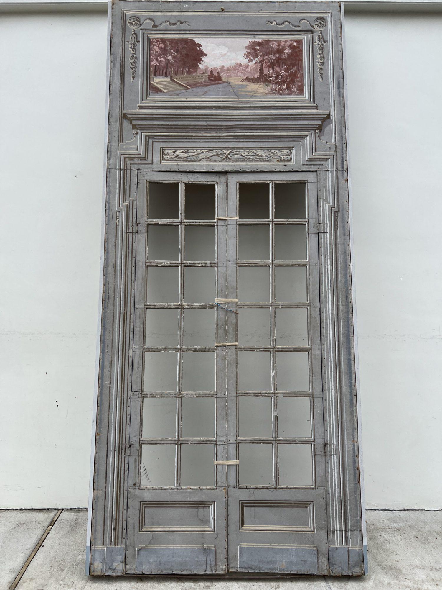 Set di 6 pannelli da teatro Luigi XVI del XVIII secolo in Francia In condizioni deteriorate in vendita a New Orleans, LA