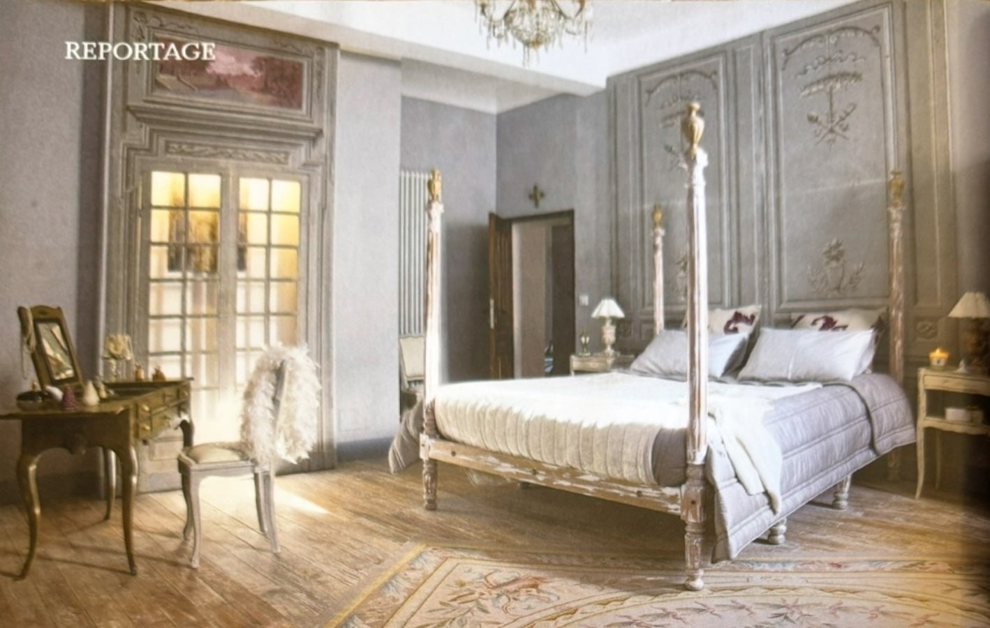 Francese Set di 6 pannelli da teatro Luigi XVI del XVIII secolo in Francia in vendita