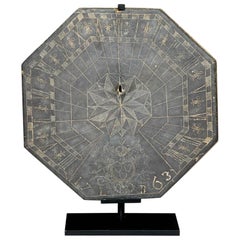 Antique 18th Century French Slate Sundial