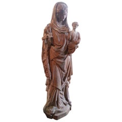 18th Century French Statue in Terracotta