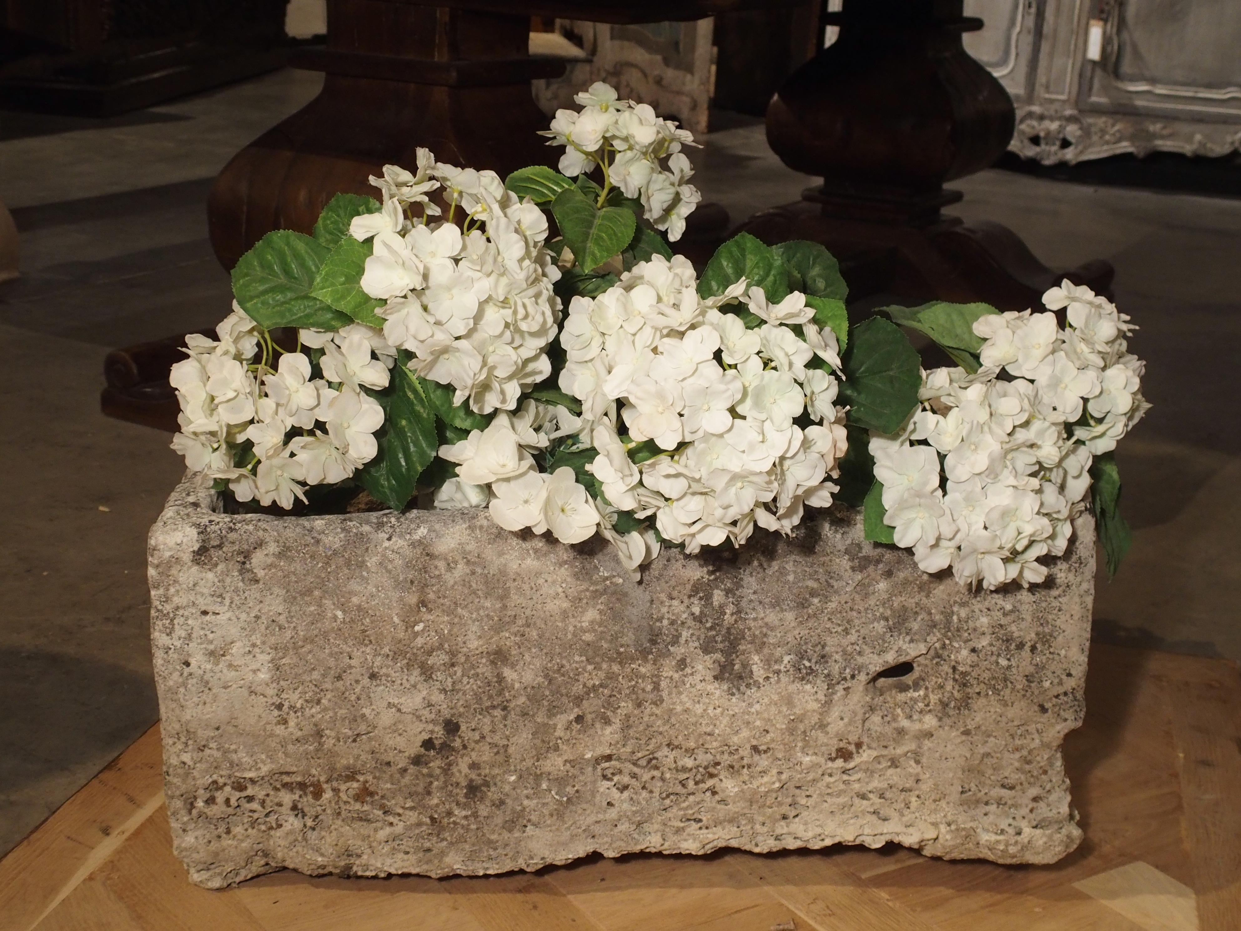 Stone troughs have been used to water livestock in rural Europe for many centuries so it's often difficult to date them. However, it is known that they were usually replaced by cast iron models in the mid-1800s. They were mostly rectangular and