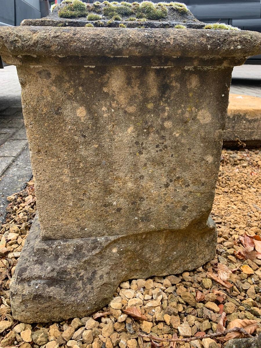 Sandstone 18th Century French Stone Pedestal