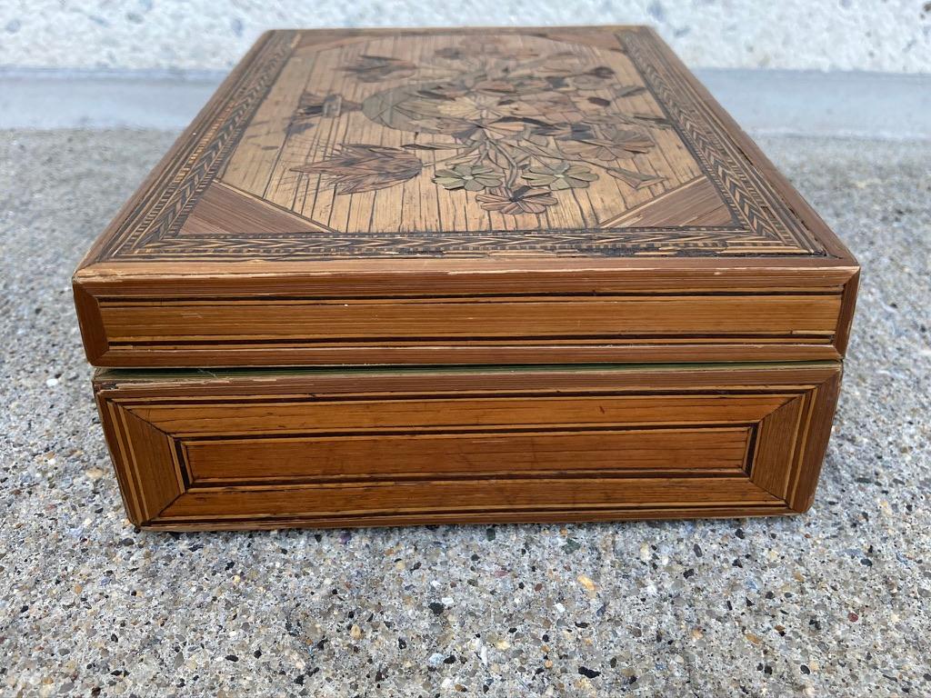 18th Century French Straw Marquetry, 'Marqueterie de Paille' Work Box 11