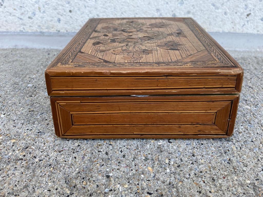 18th Century French Straw Marquetry, 'Marqueterie de Paille' Work Box 13