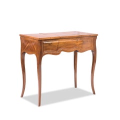 18th Century French-style Poudreuse, circa 1780, plum wood and walnut