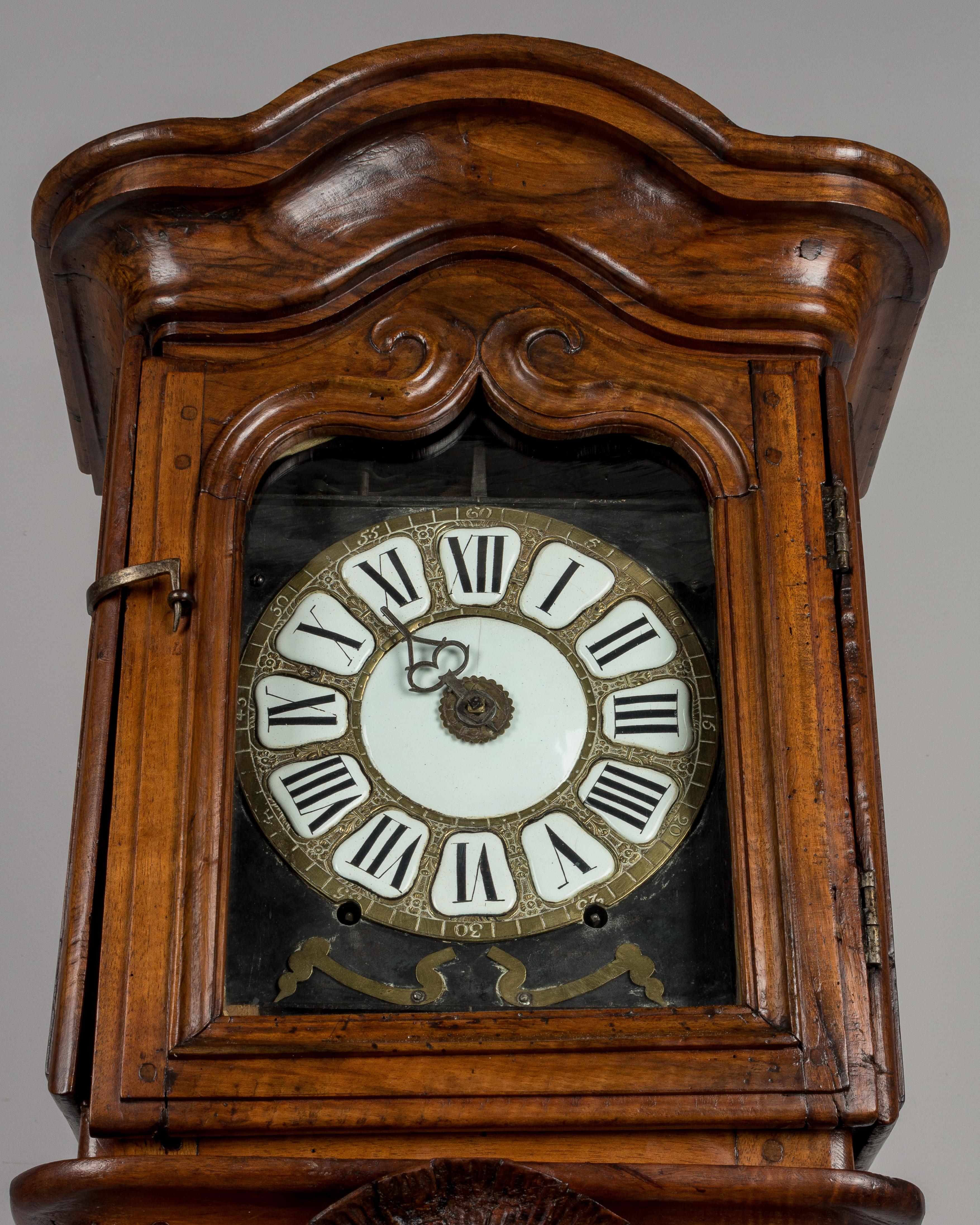 18th Century French Tall Case Clock or Horloge De Parquet 1