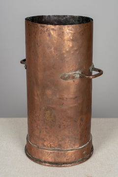 18th Century French Tall Copper Pot