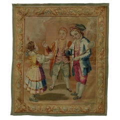 Antique 18th Century French Tapestry 5'2" X 4'5"