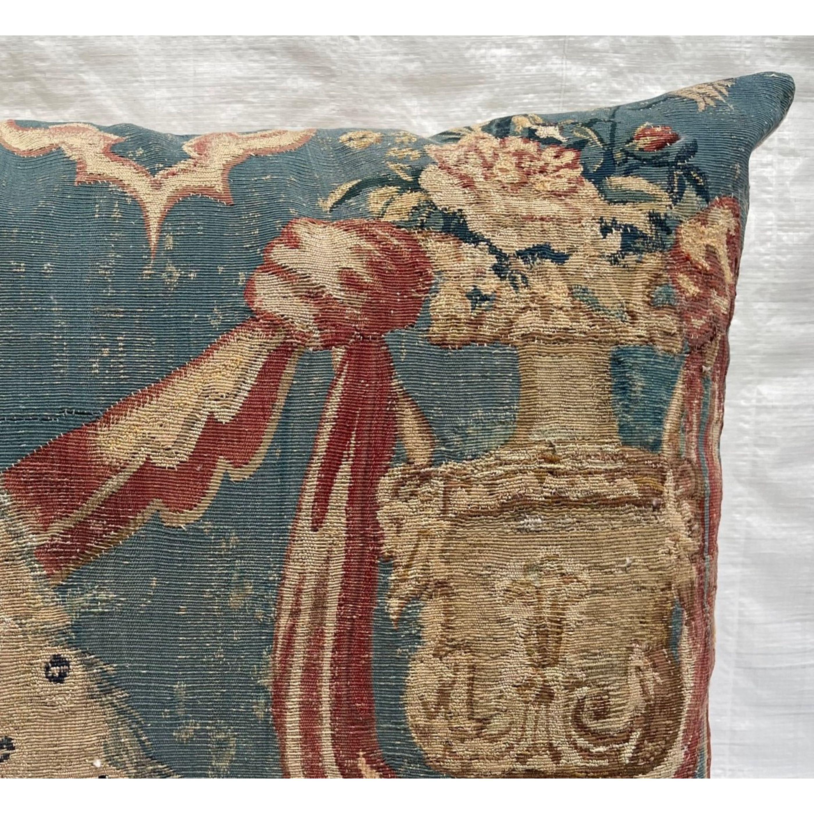 Empire 18th Century French Tapestry Pillow - 17