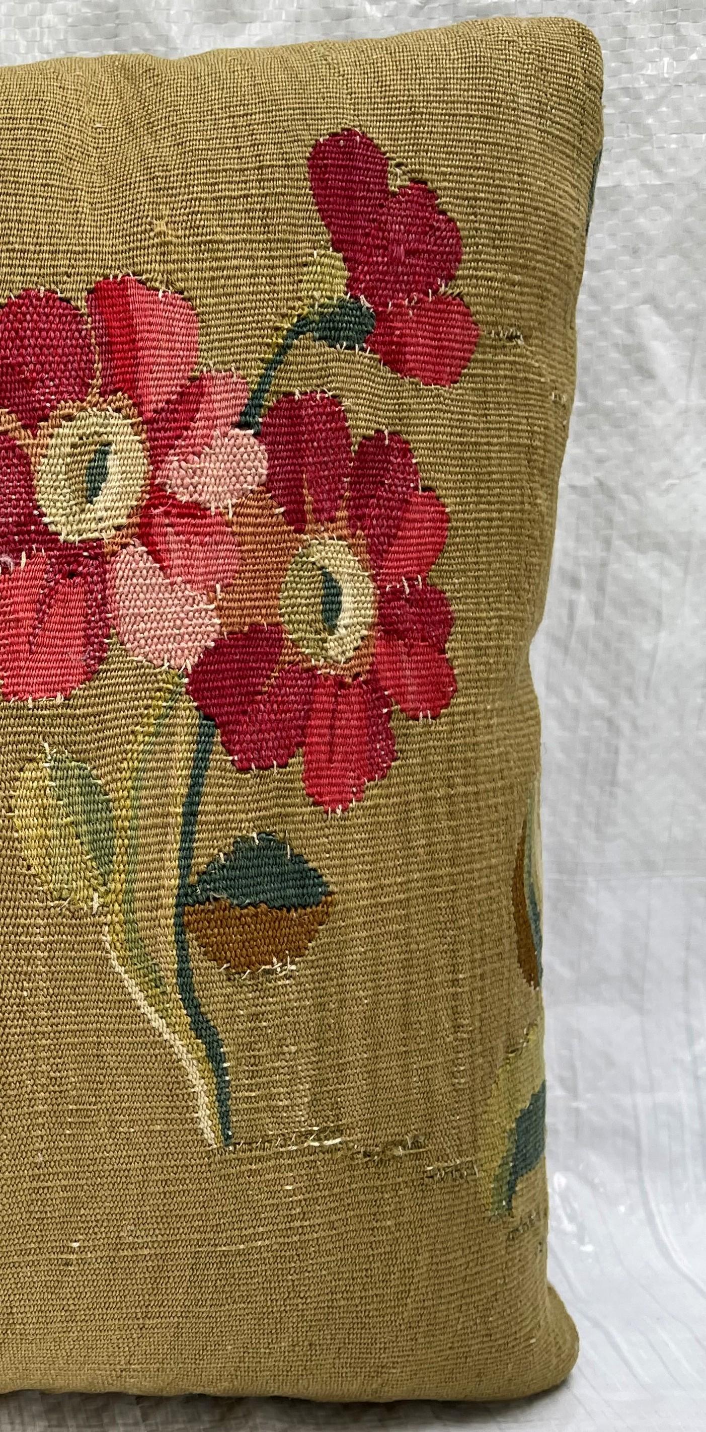 18th Century French Tapestry Pillow 18