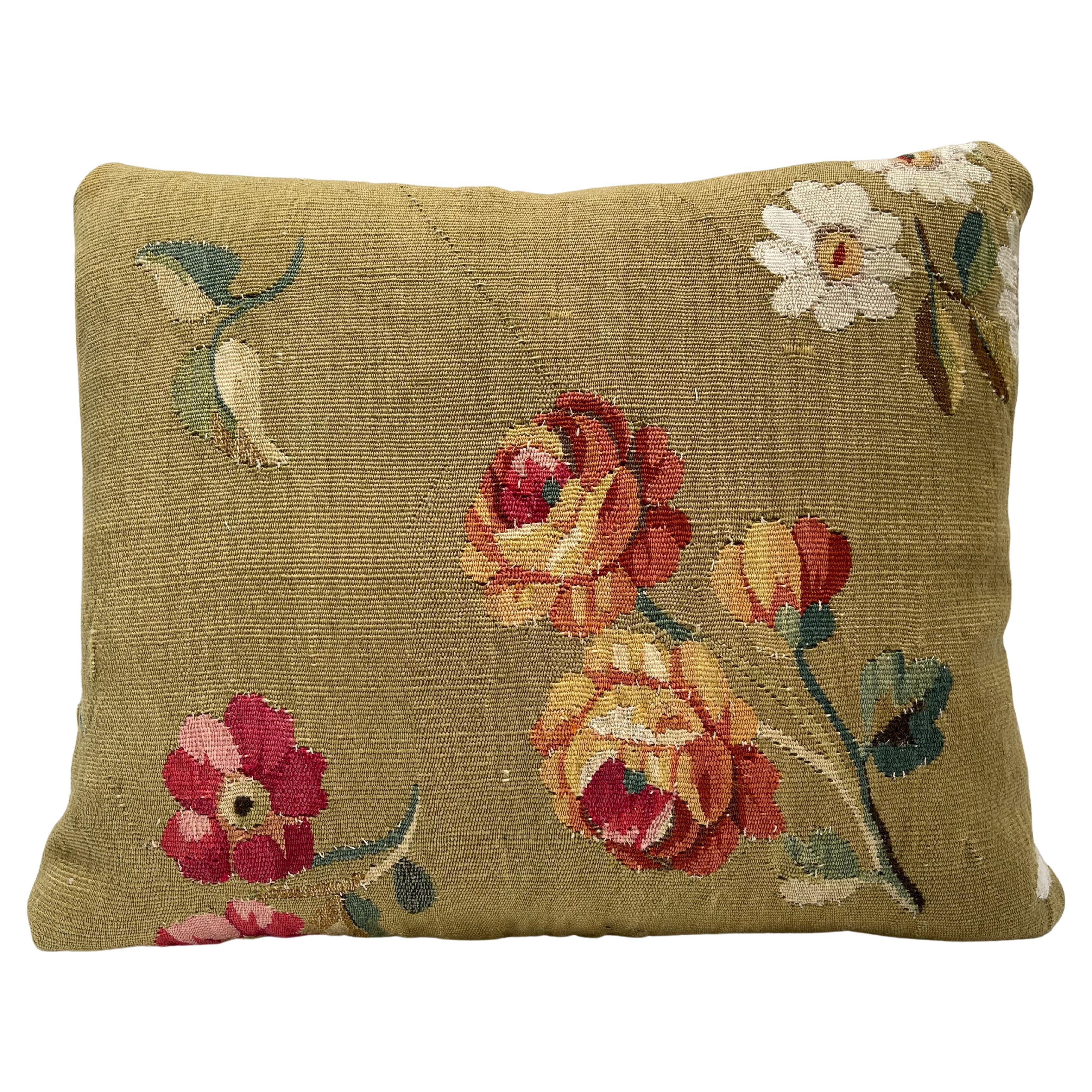 18th Century French Tapestry Pillow