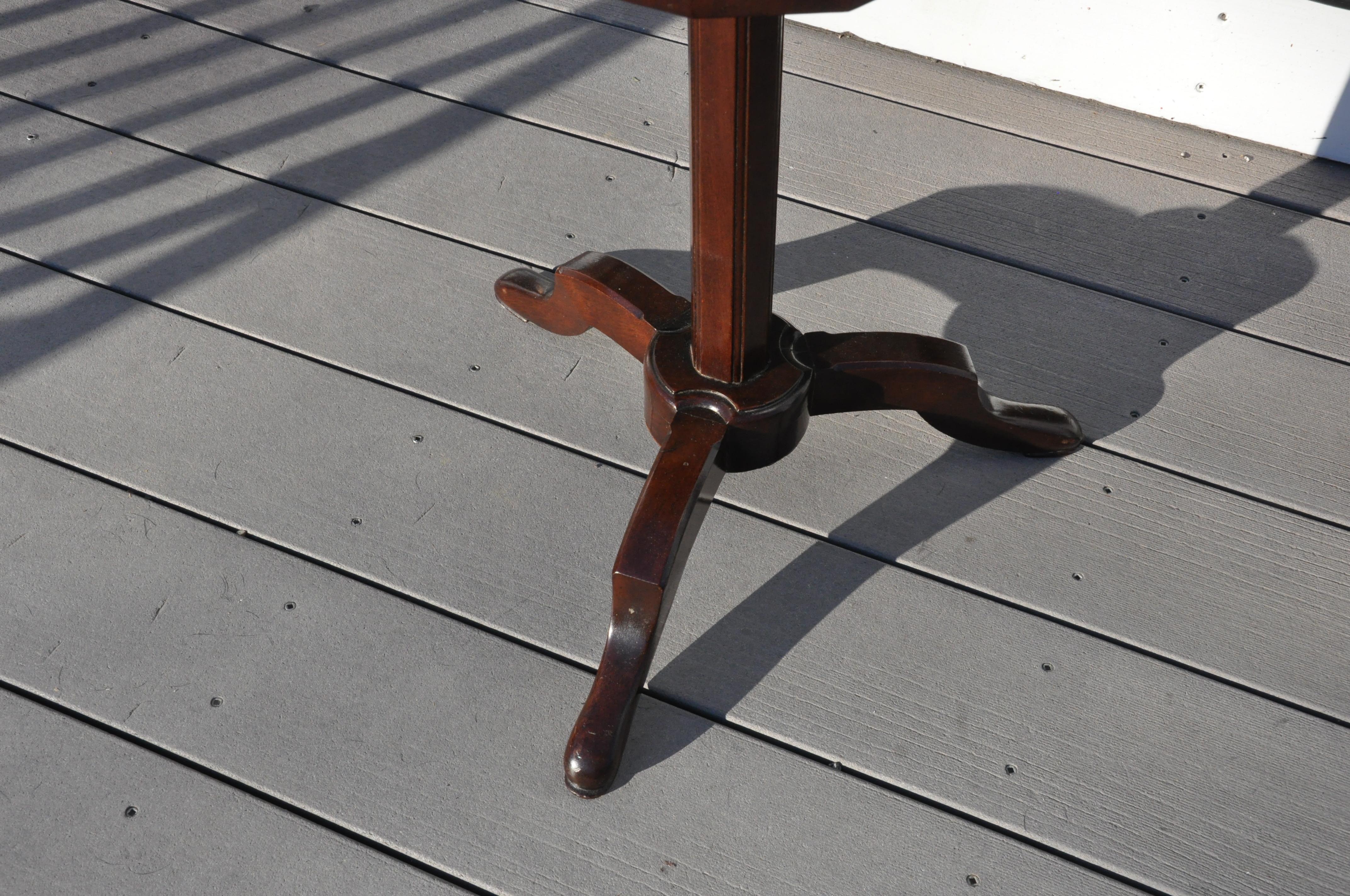 18th Century French Telescoping Marbletop Candlestand or Martini Table 1