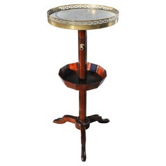 18th Century French Telescoping Marbletop Candlestand or Martini Table