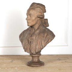 18th Century French Terracotta Bust of a Gentleman