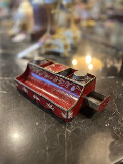 18th Century French Tole Painted Ink Stand