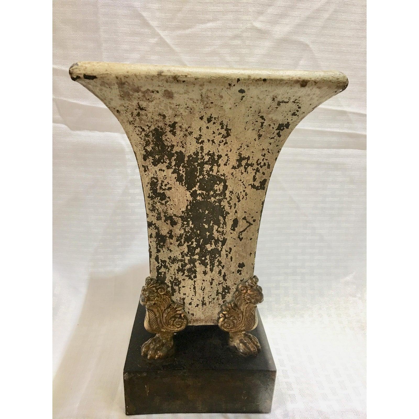 18th Century French Tole Peinte Cachepot In Fair Condition In Houston, TX