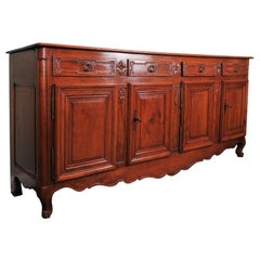 Monumental 18th Century French Transitional Four-Door Sideboard