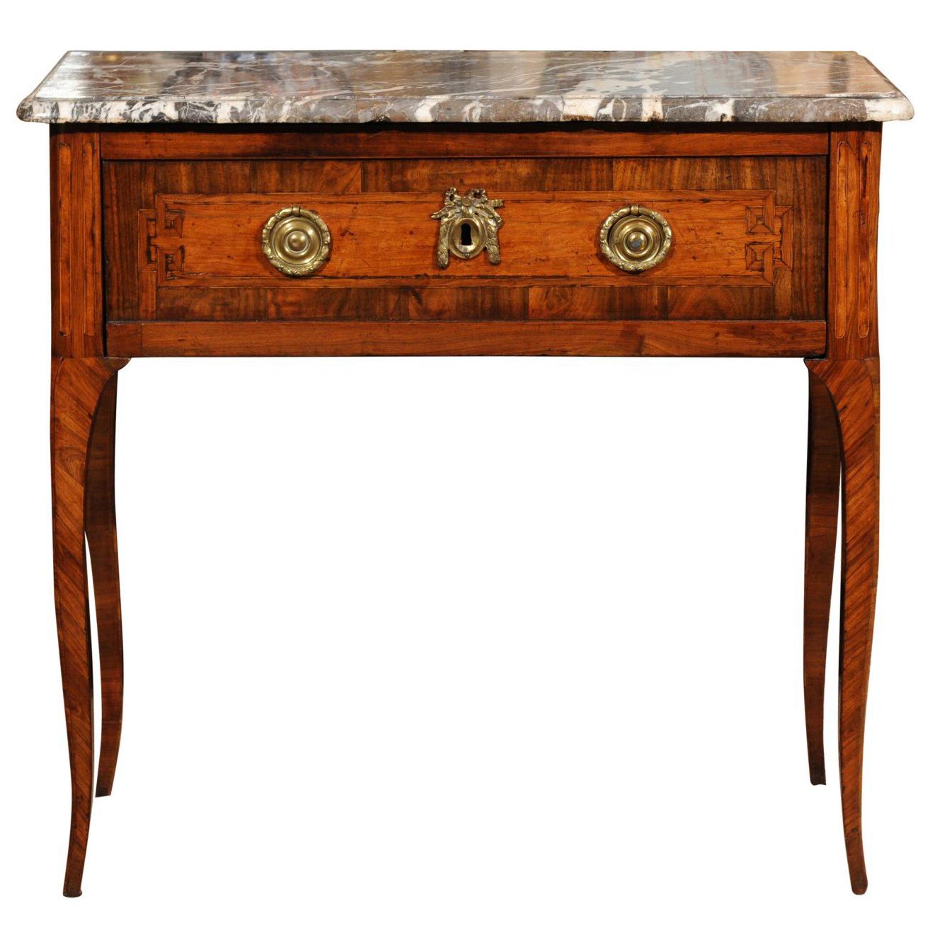 18th Century French Transitional Louis XV/XVI Commode en Console