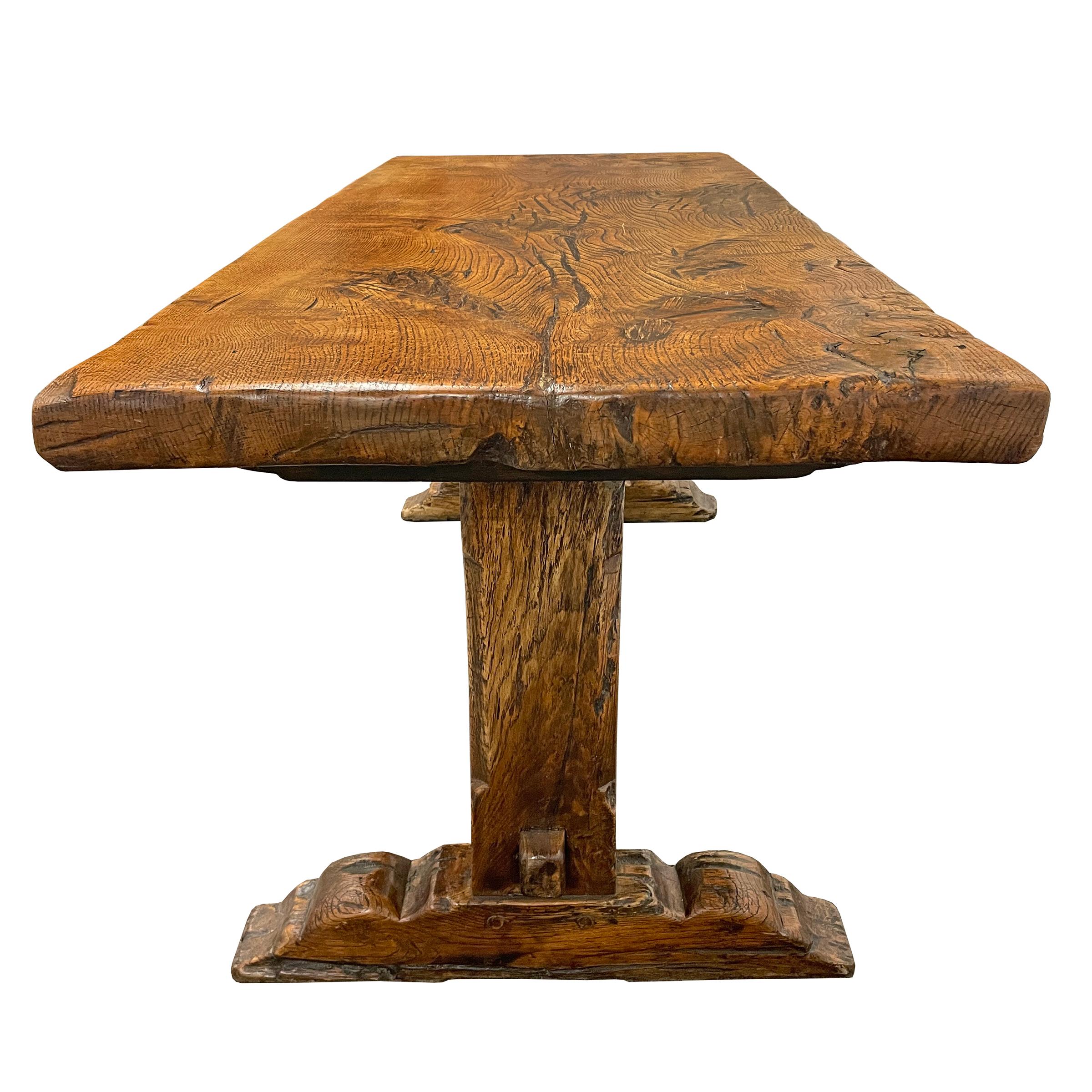 18th Century French Trestle Table In Good Condition For Sale In Chicago, IL