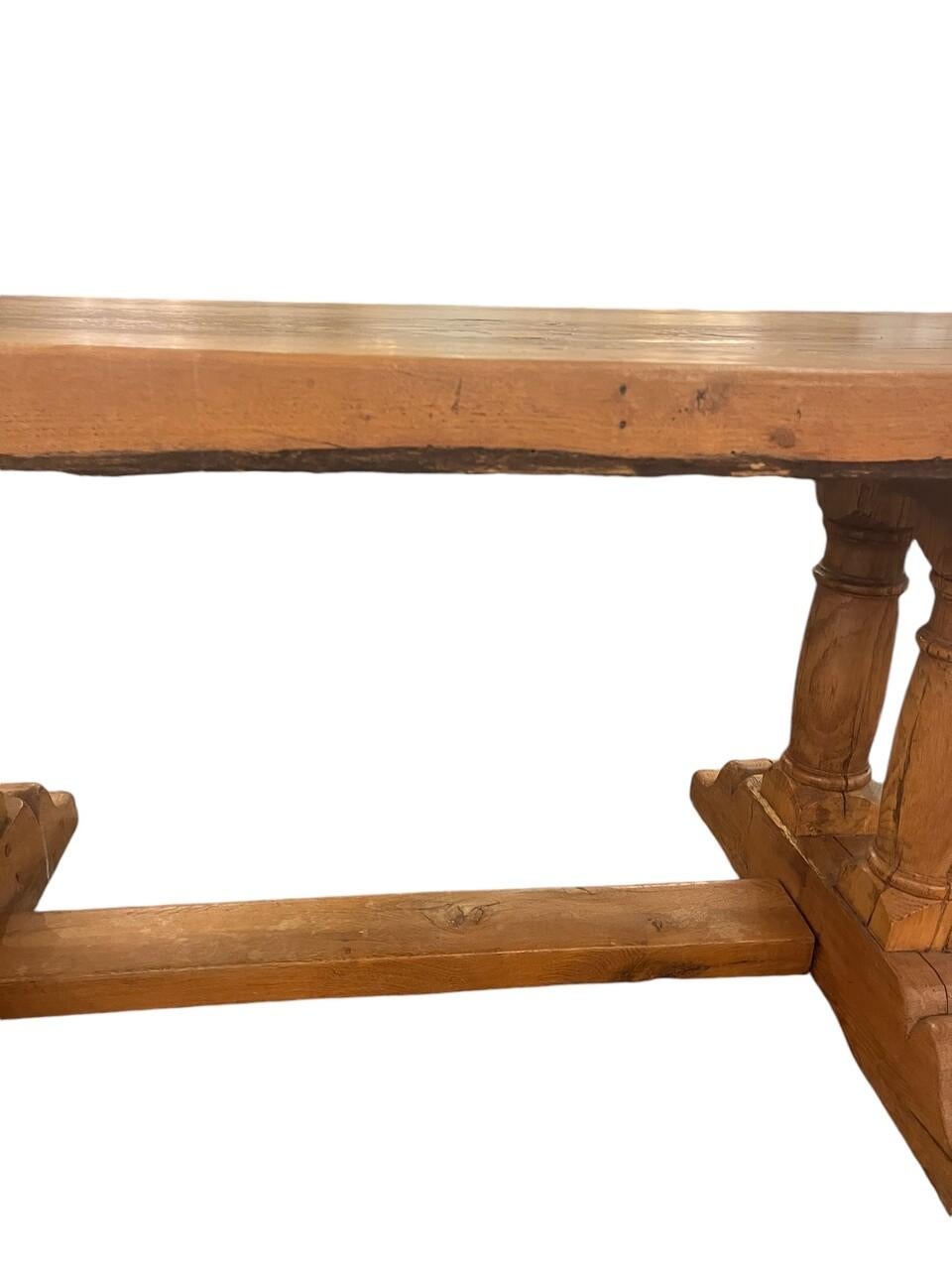 Bois Table à tréteaux française du 18e siècle en vente