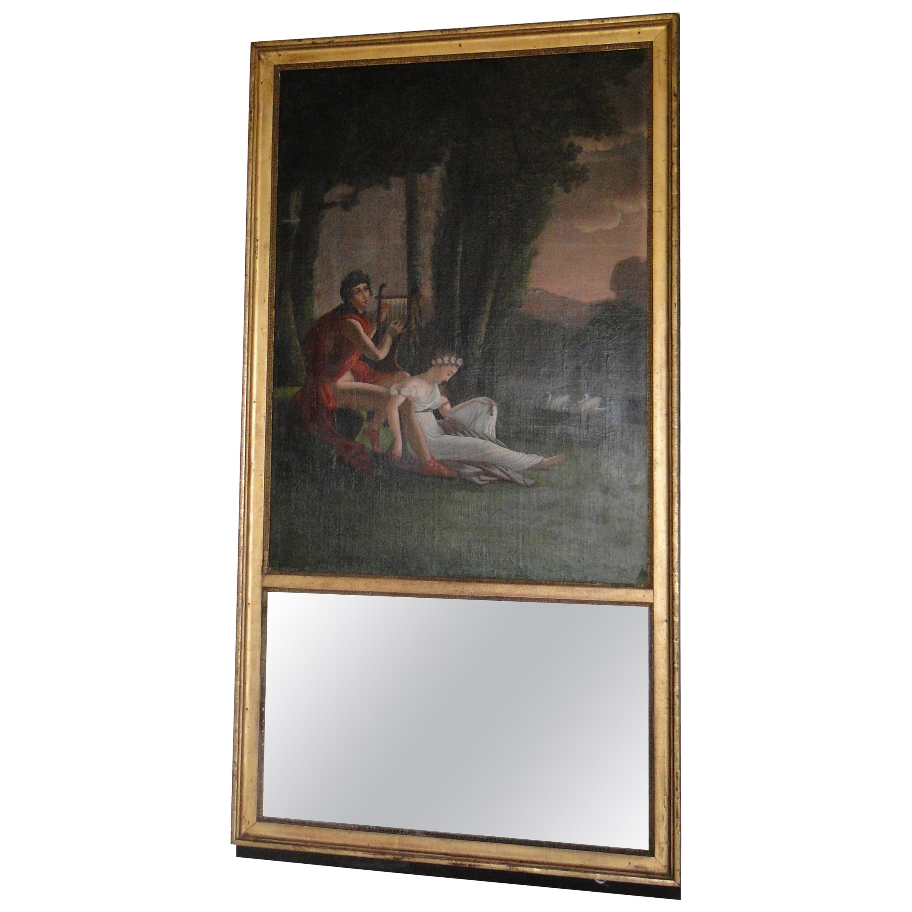 18th Century French Trumeau For Sale