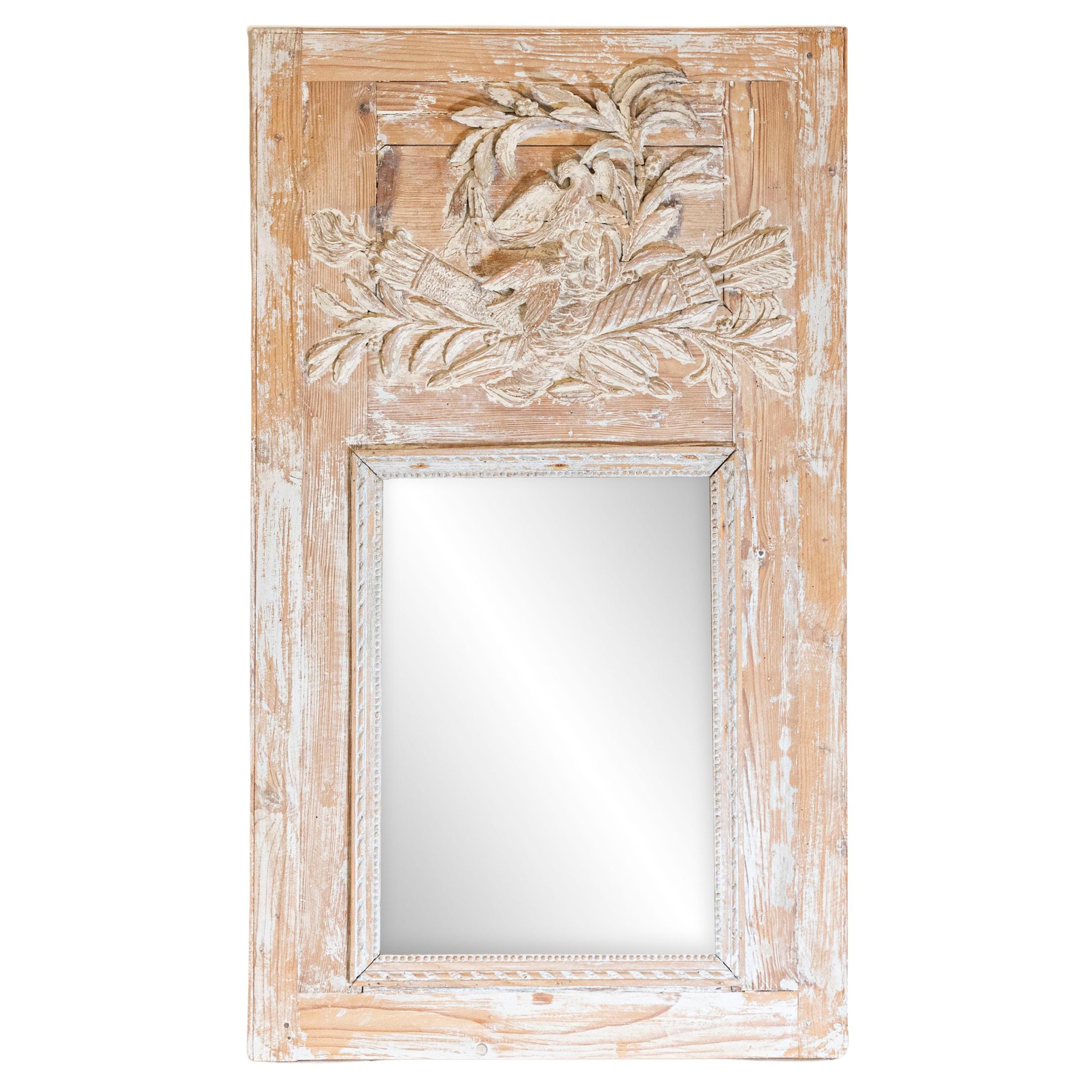 18th Century French Trumeau Mirror Circa 1790
