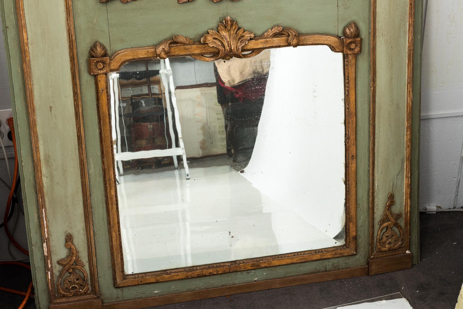 18th Century French Trumeau Mirror 