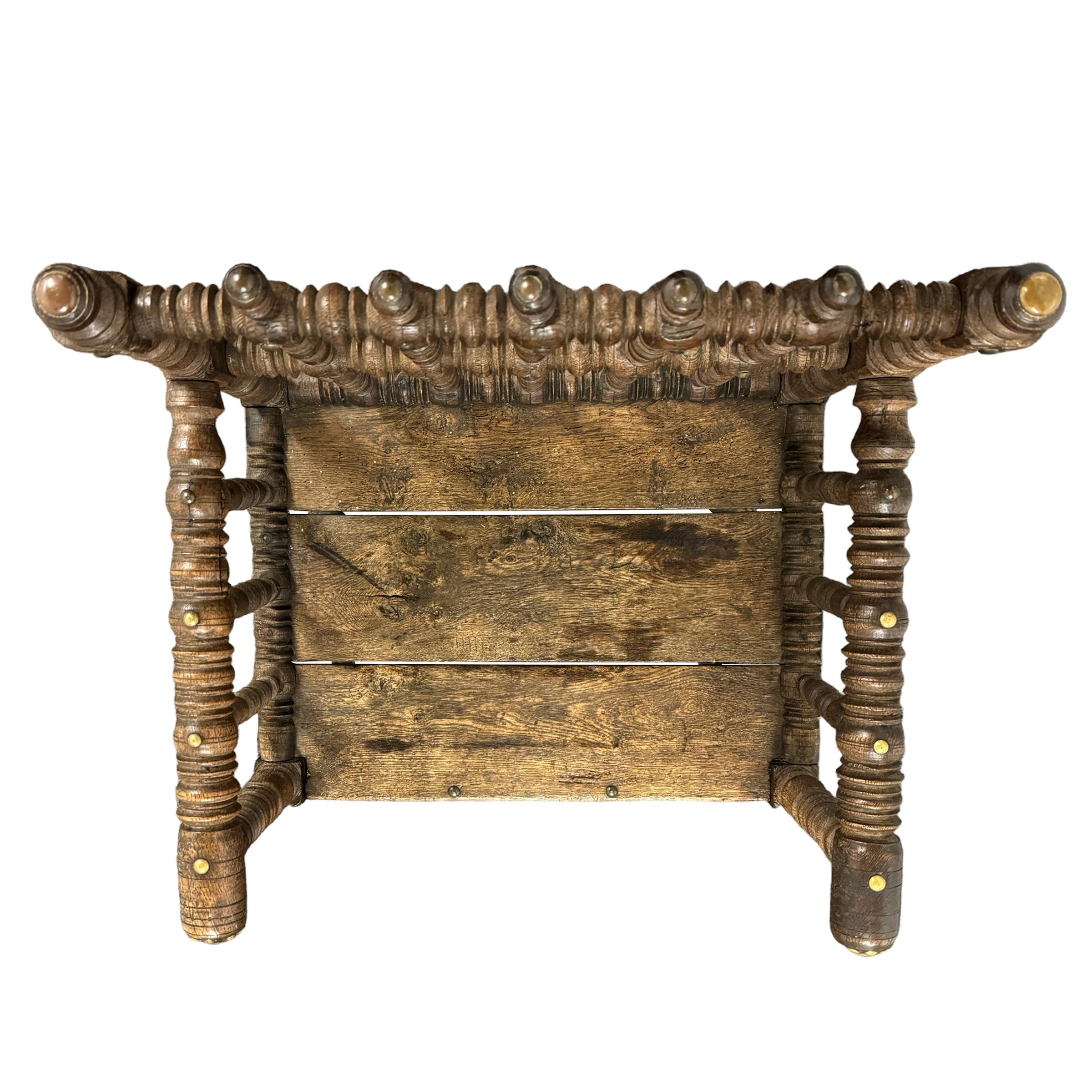 Oak 18th Century French Turner's Chair For Sale