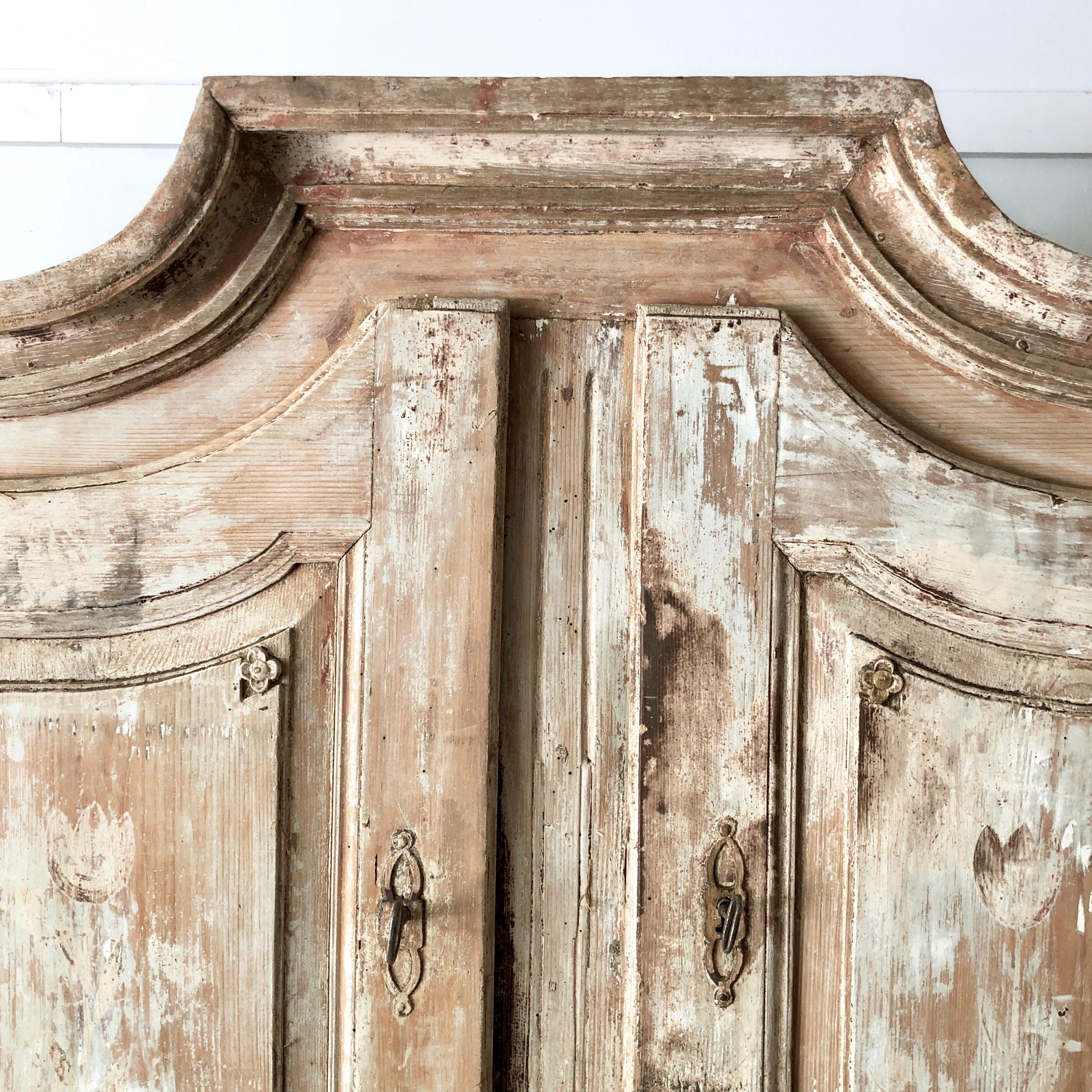 18th Century and Earlier 18th Century French Two Part Cabinet For Sale