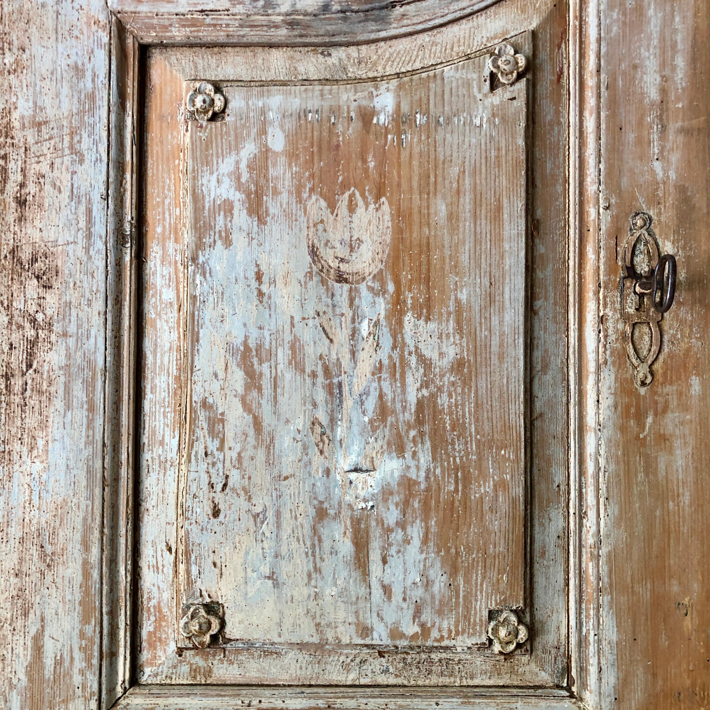 18th Century French Two Part Cabinet 1