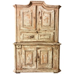18th Century French Two Part Cabinet