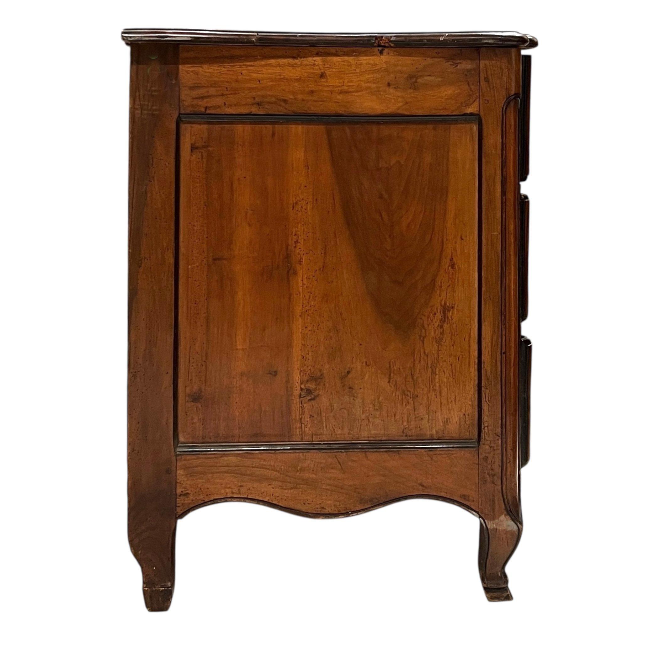 18th Century and Earlier 18th Century French Walnut Antique Chest from Bordeaux For Sale