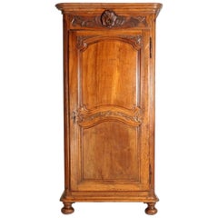 Used 18th Century French Walnut Armoire or Bonnetiere