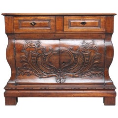 Antique 18th Century French Walnut Bombay Commode