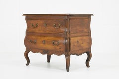 18th Century French Walnut Bombe Commode