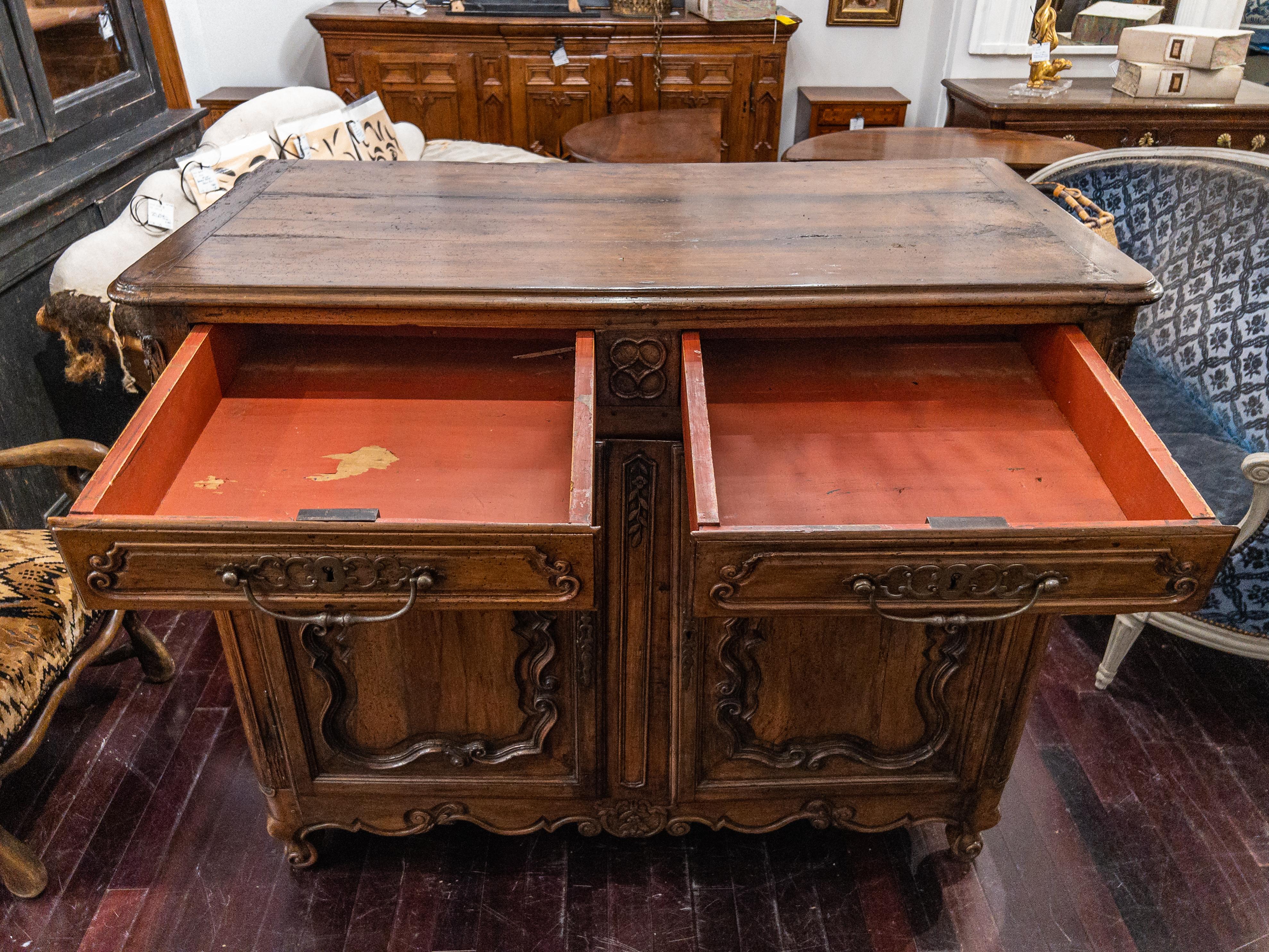 18th Century French Walnut Buffet For Sale 6