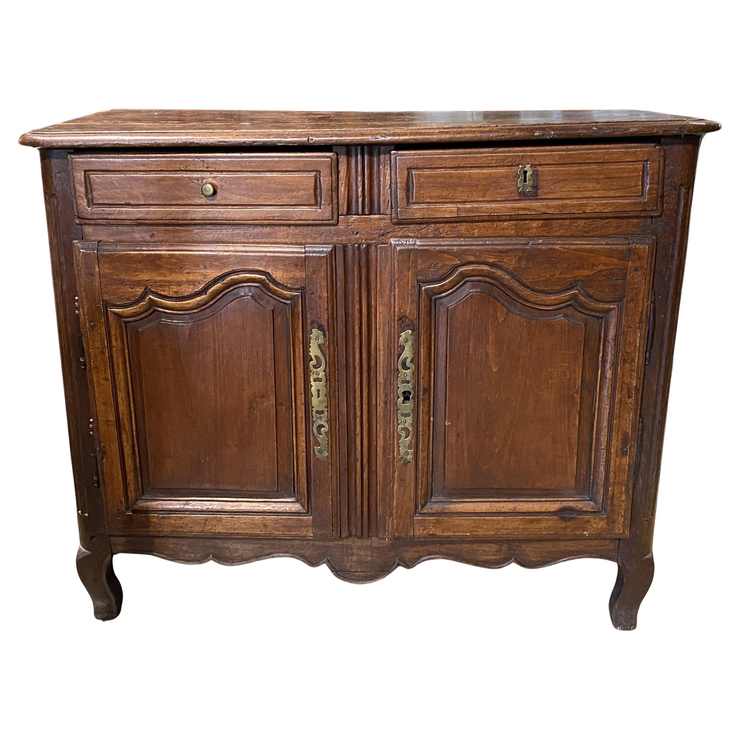 18th Century French Walnut Buffet or Server  For Sale