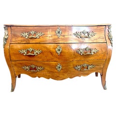 18th Century, French, Walnut Chest of Drawers / Commode with Gilt Bronze