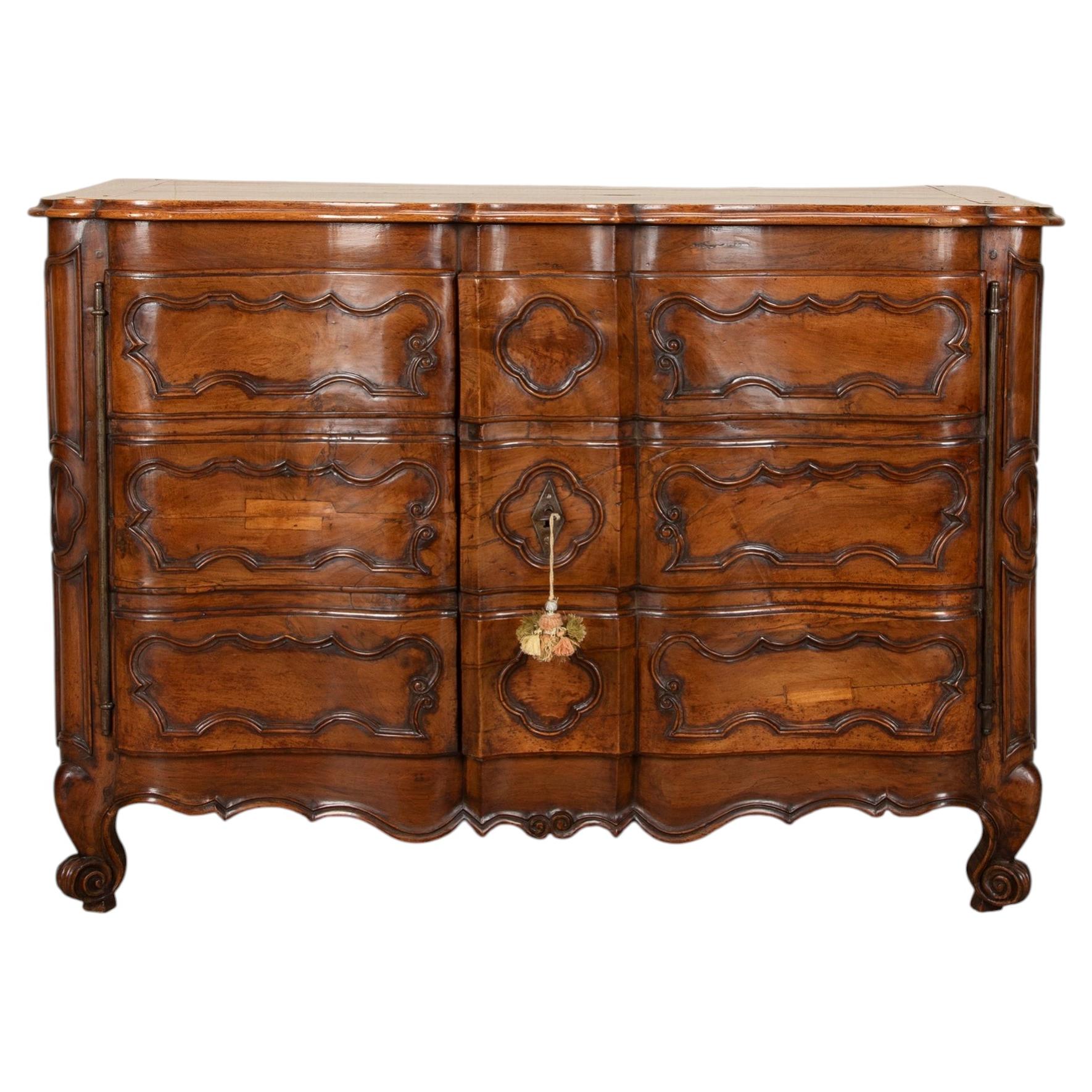 18th Century French Walnut Commode Cupboard