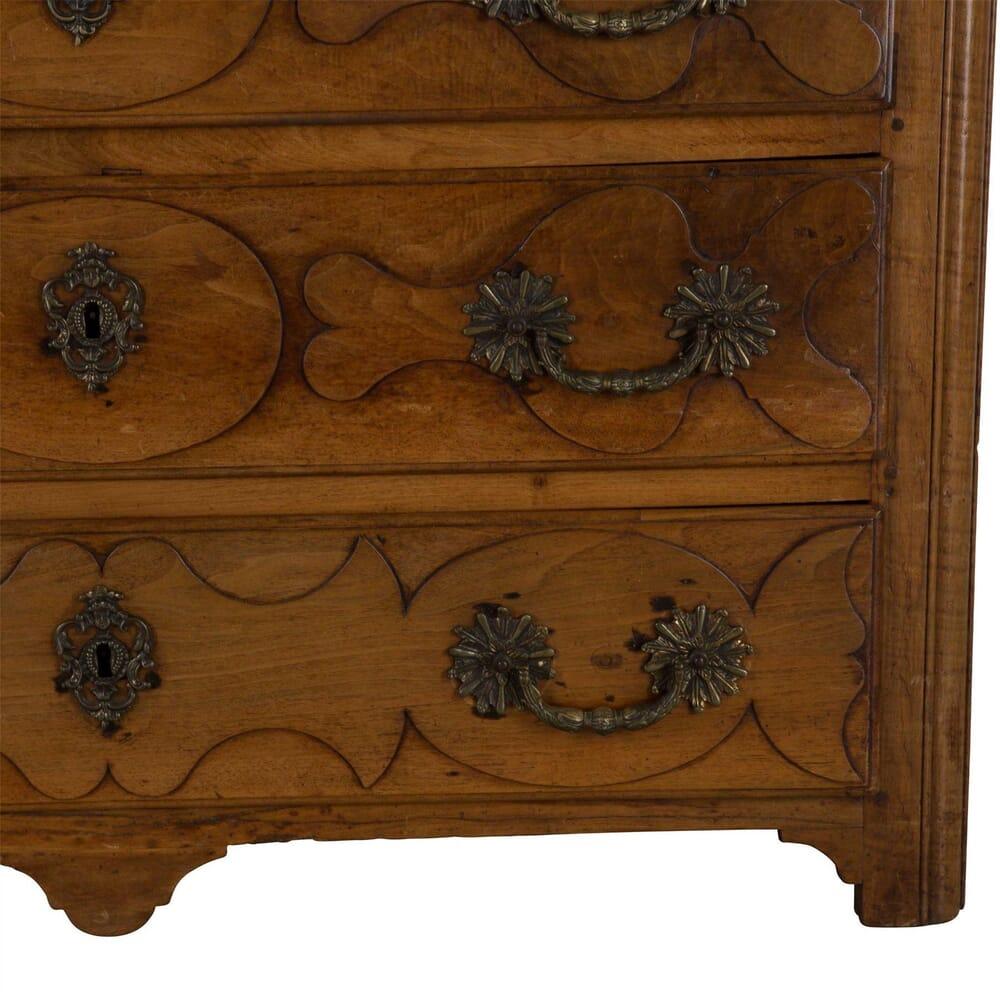 18th Century and Earlier 18th Century French Walnut Commode