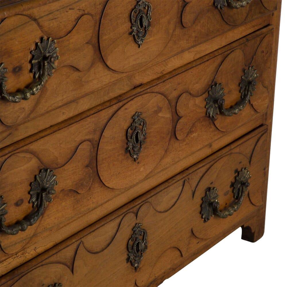 Wood 18th Century French Walnut Commode