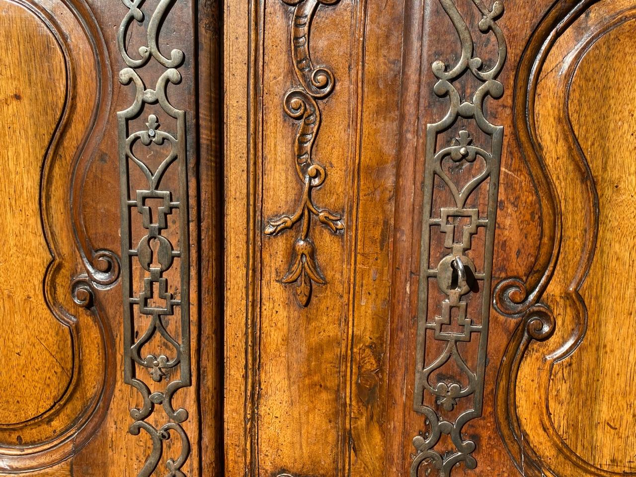 18th Century French Walnut Cupboard Buffet 15