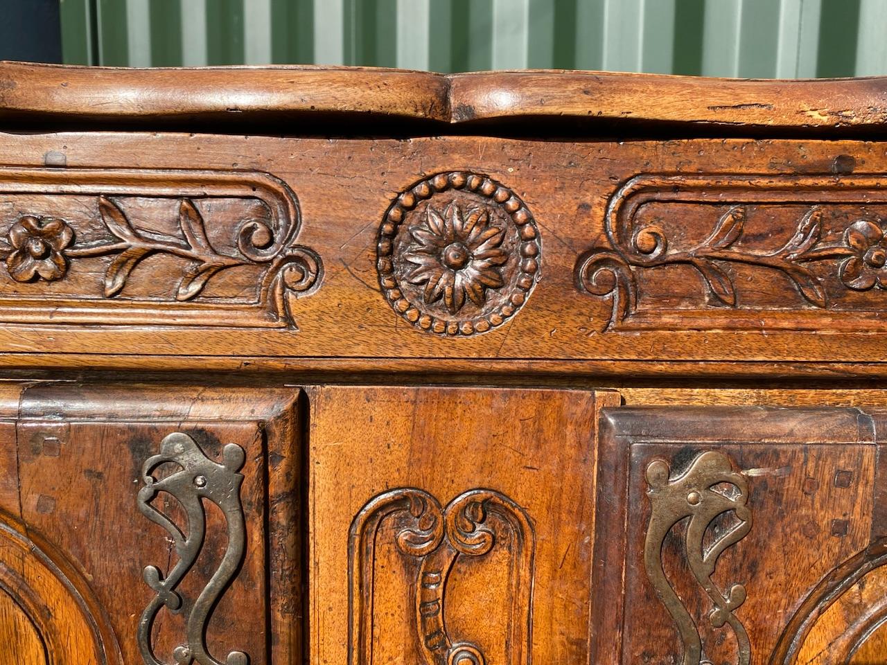 18th Century French Walnut Cupboard Buffet 5