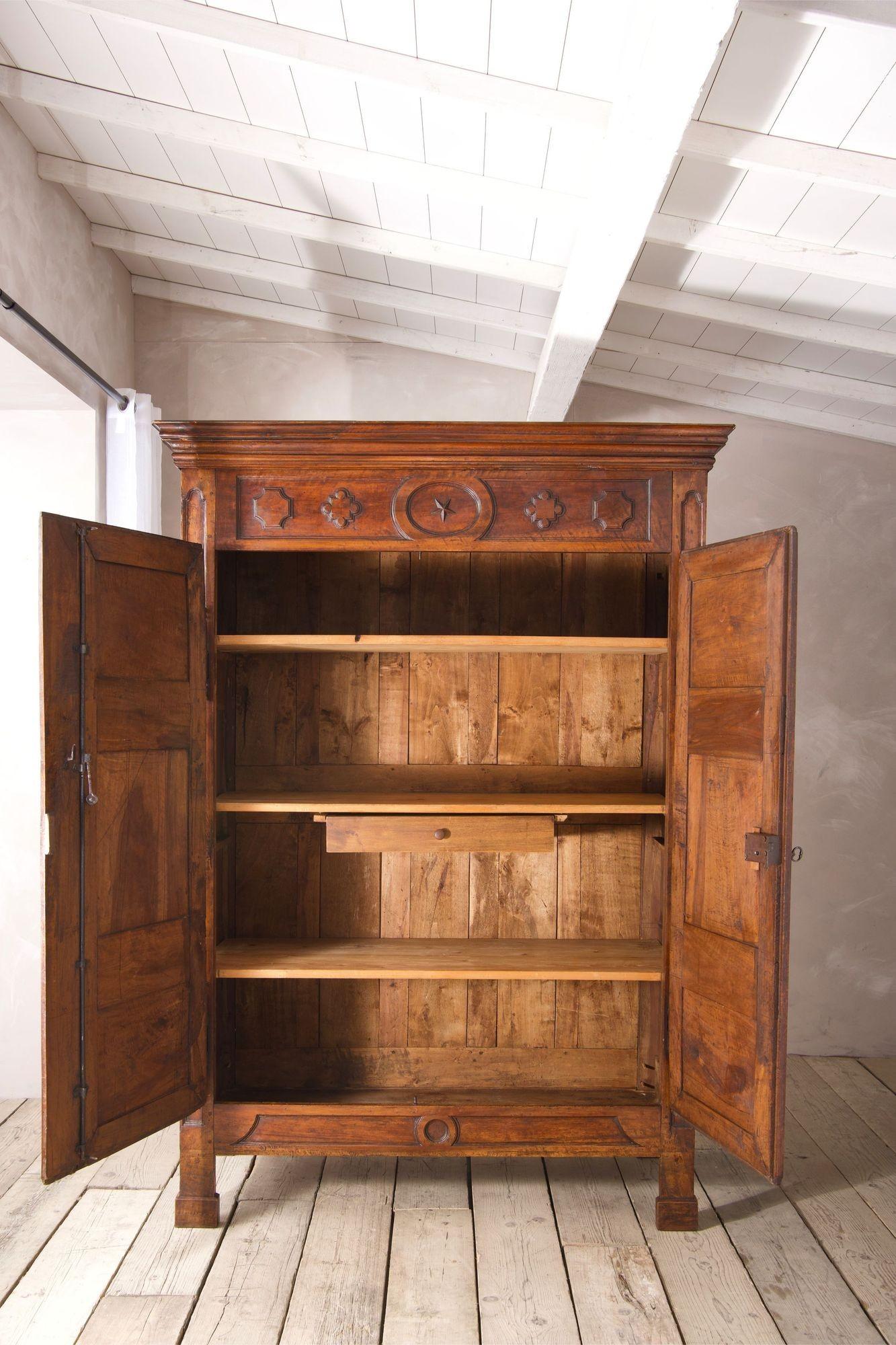 Walnut 18th century French walnut Marriage cupboard