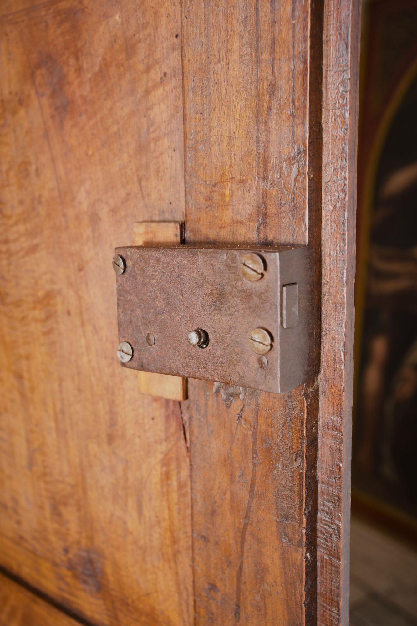18th century French walnut Marriage cupboard 2