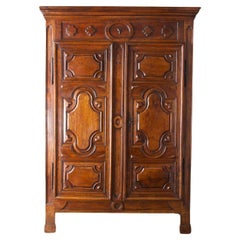 18th century French walnut Marriage cupboard