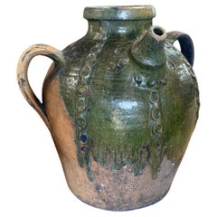 18th Century French Walnut Oil Jug