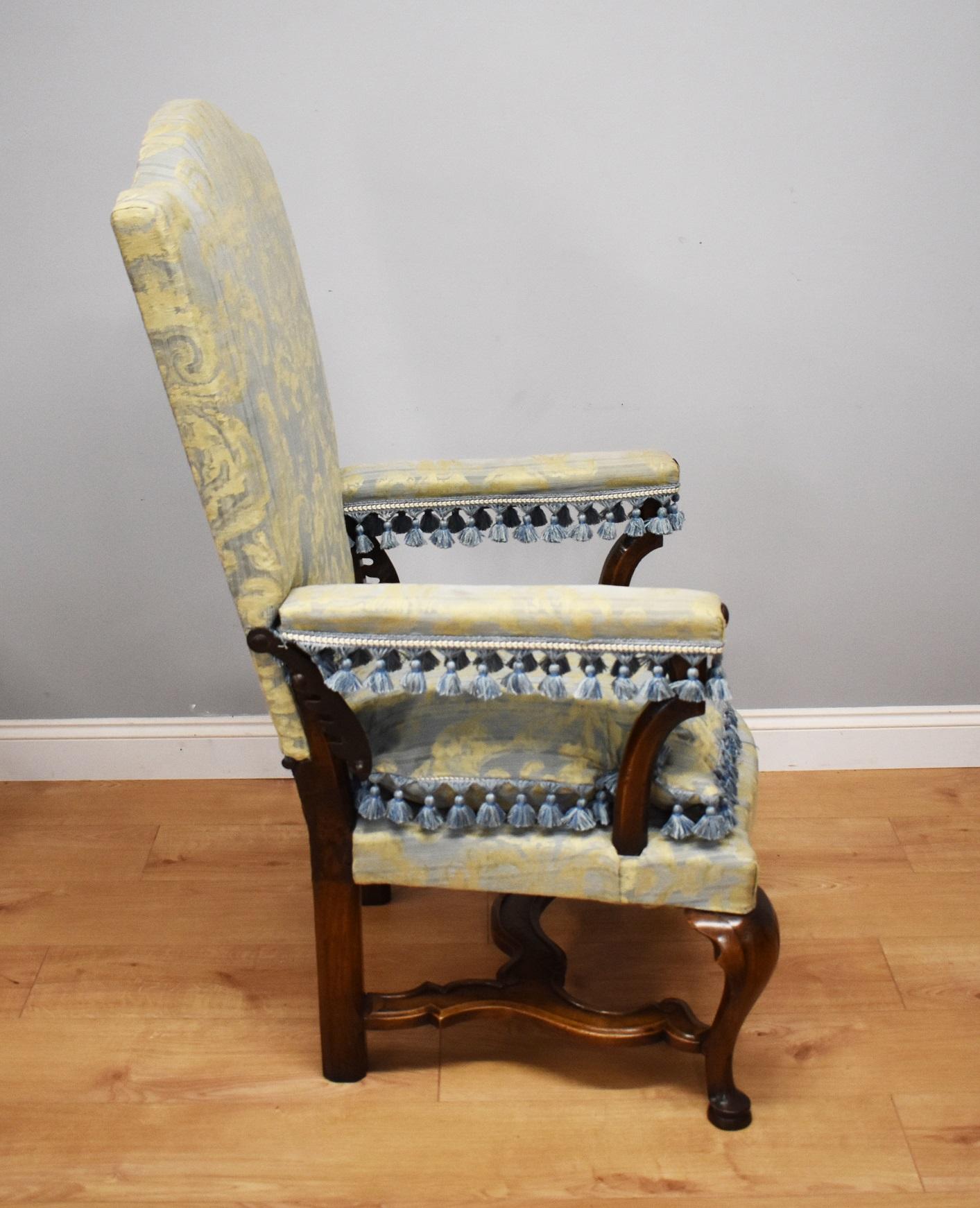 For sale is a fine and unusual 18th century French walnut reclining chair, or 